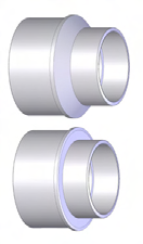 4 X 3 S/D BUSHING - - Solvent Weld